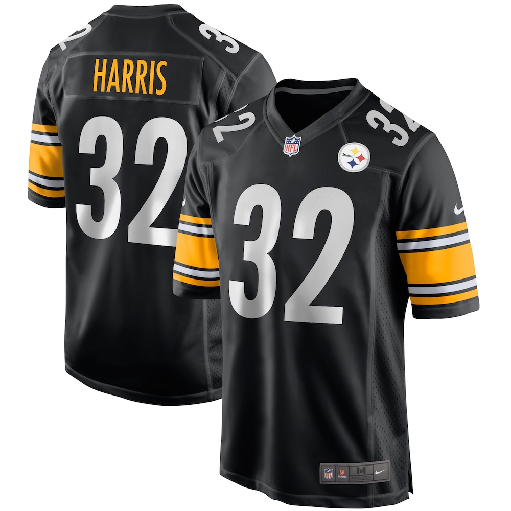 Franco Harris Pittsburgh Steelers Game Retired Player Jersey - Black