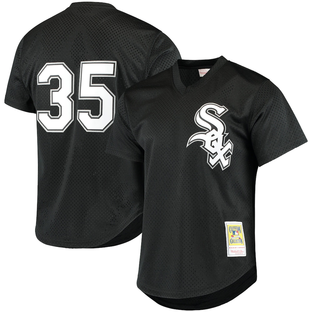 Frank Thomas Chicago White Sox Mitchell x Ness Cooperstown Mesh Batting Practice Jersey | Black