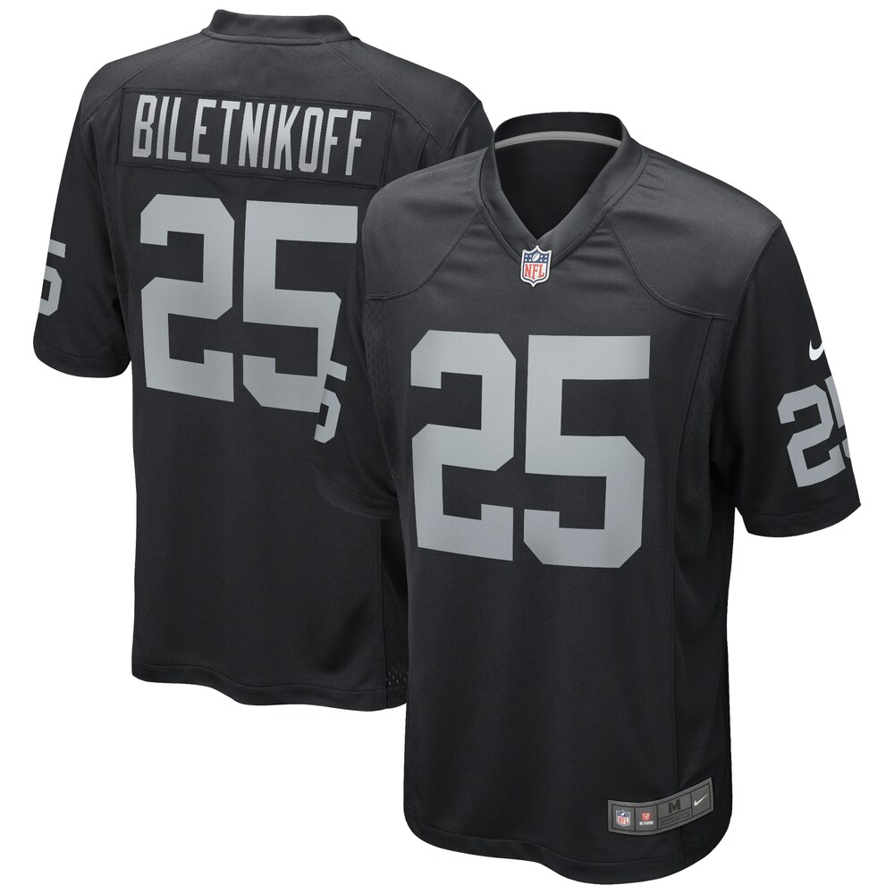 Fred Biletnikoff Las Vegas Raiders Game Retired Player Jersey | Black