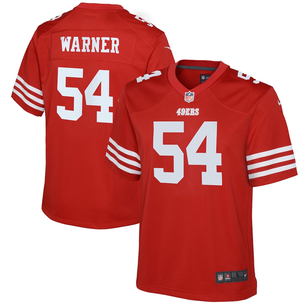 Fred Warner San Francisco 49ers Youth Game Jersey - Scarlet