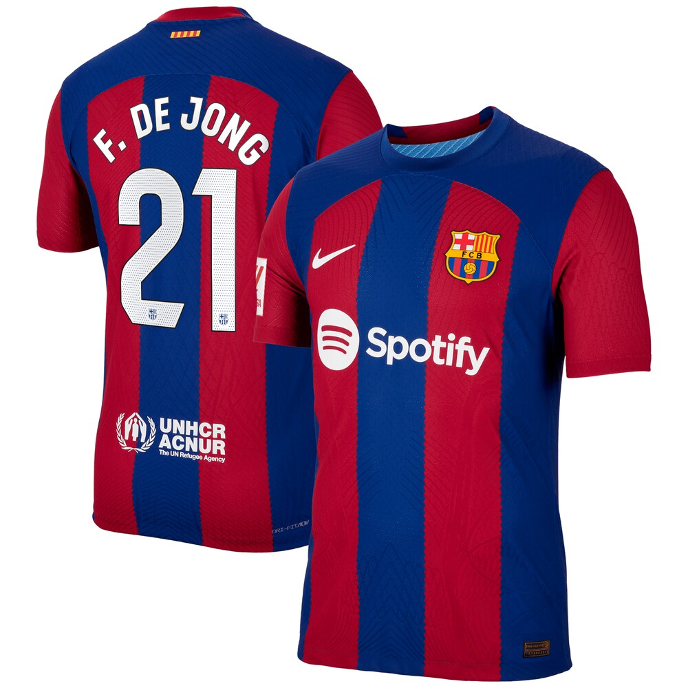 Frenkie de Jong Barcelona Nike 2023/24 Home Jersey - Royal