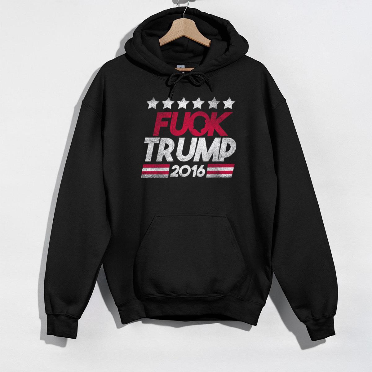 Fuck Trump 2016 Anti-Trump Protest Political Distressed Graphic Tee