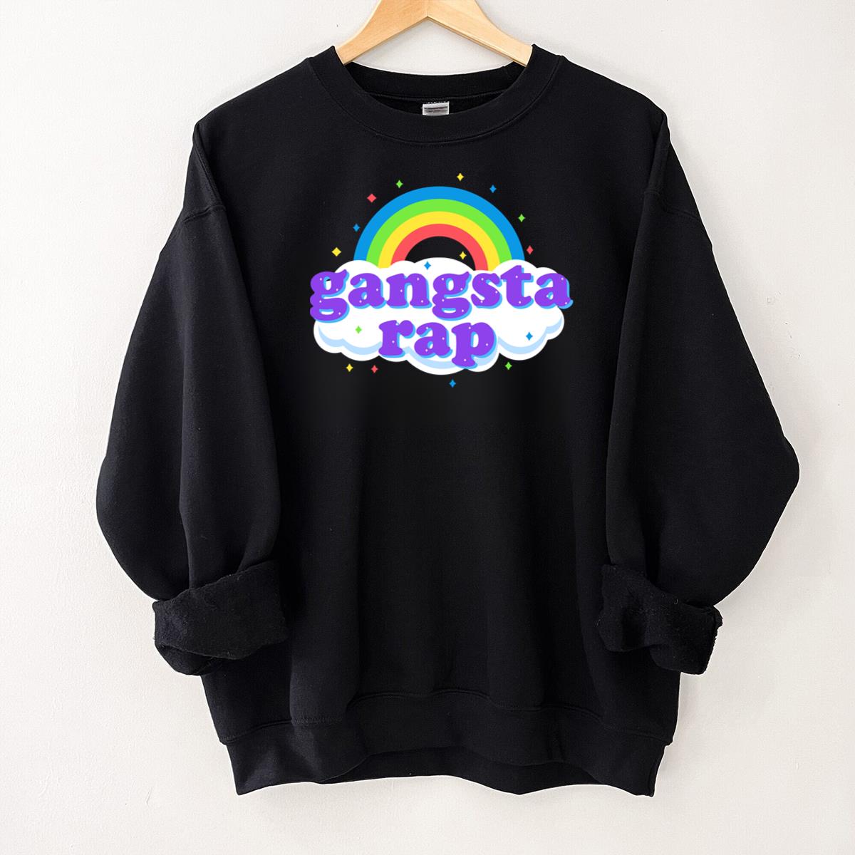 Gangsta Rap Rainbow Cloud Graphic T-Shirt
