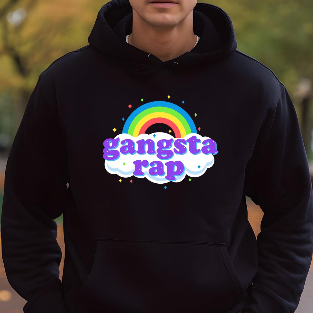 Gangsta Rap Rainbow Cloud Graphic T-Shirt