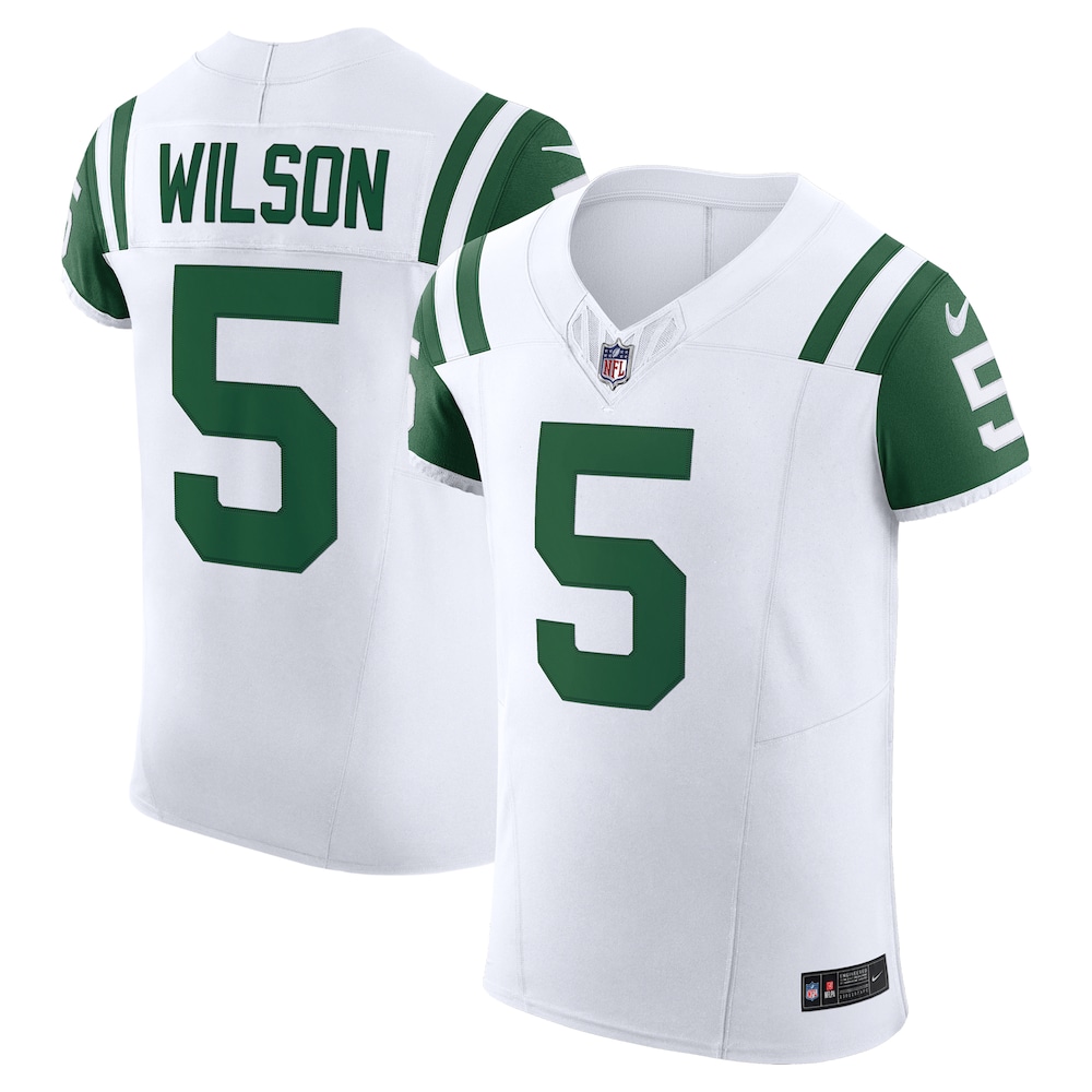 Garrett Wilson New York Jets Classic Alternate Vapor F.U.S.E. Elite Jersey | White