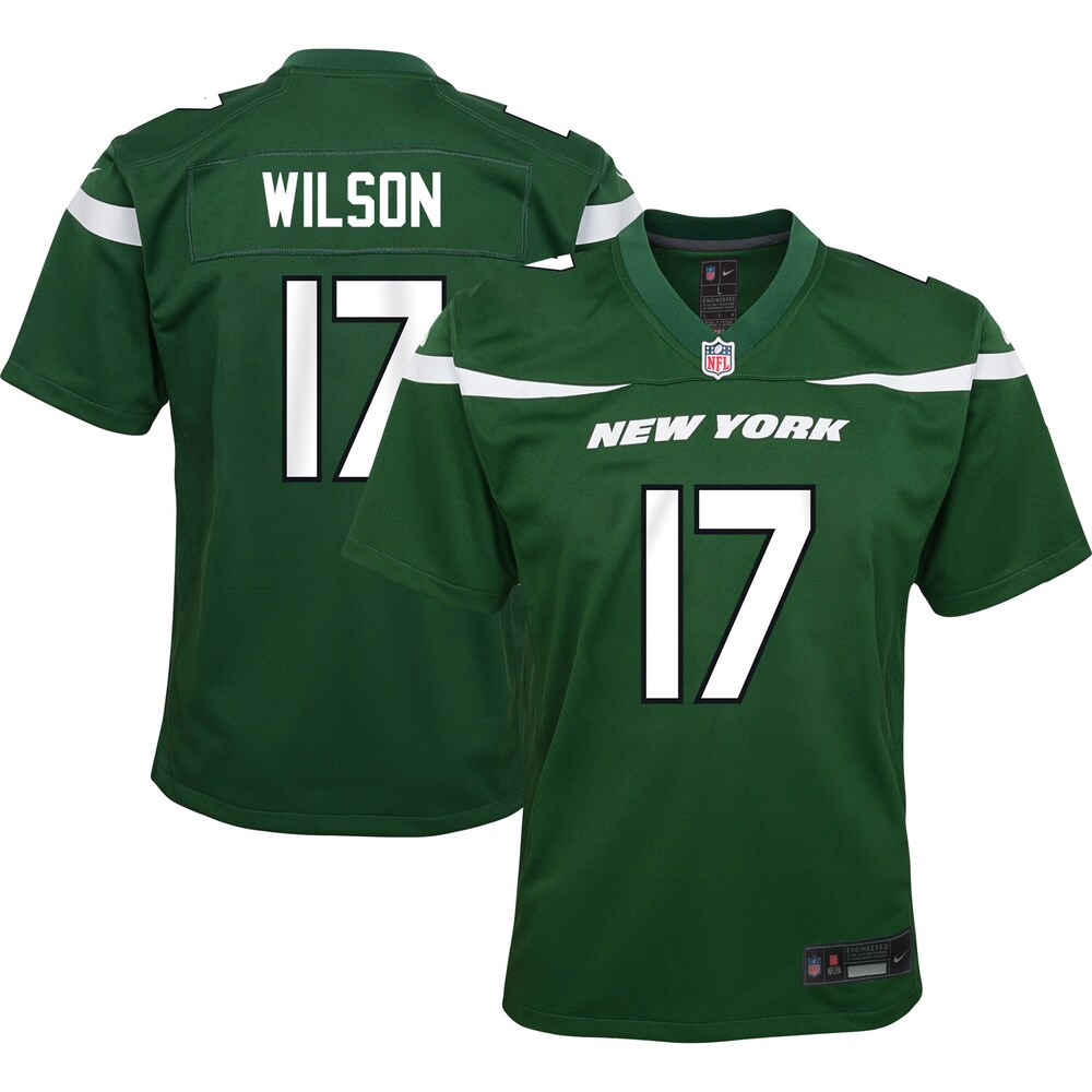 Garrett Wilson New York Jets Nike Youth Game Jersey - Gotham Green