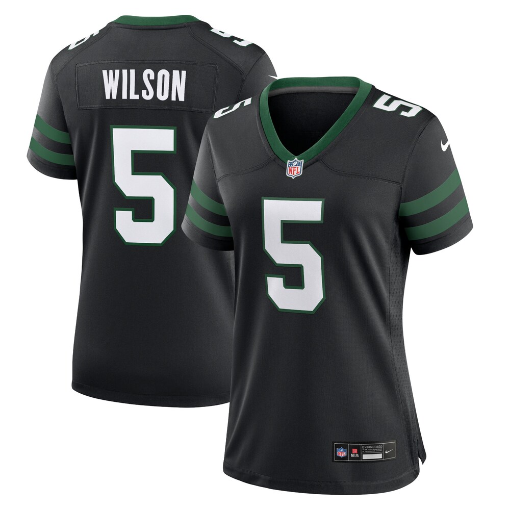 Garrett Wilson New York Jets Women's Alternate Game Jersey | Legacy Black