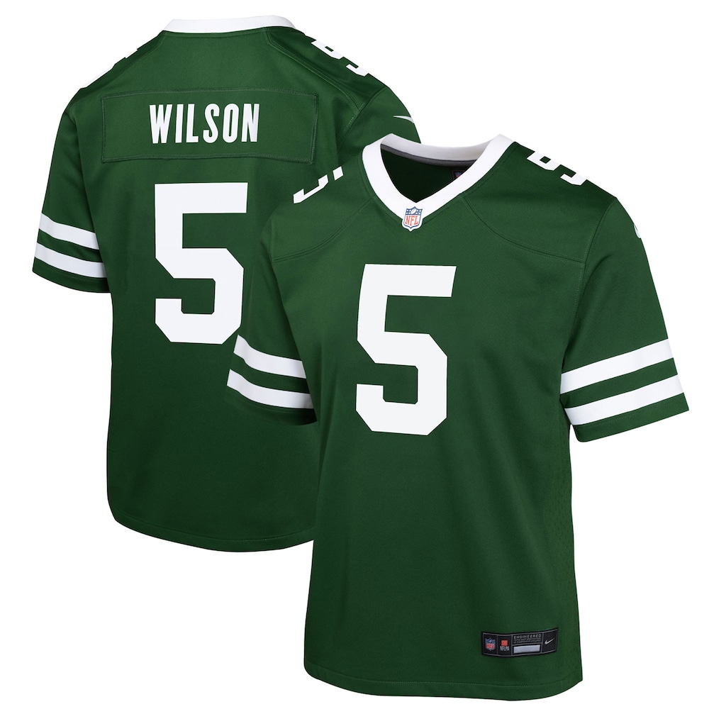 Garrett Wilson New York Jets Youth Game Jersey | Legacy Green