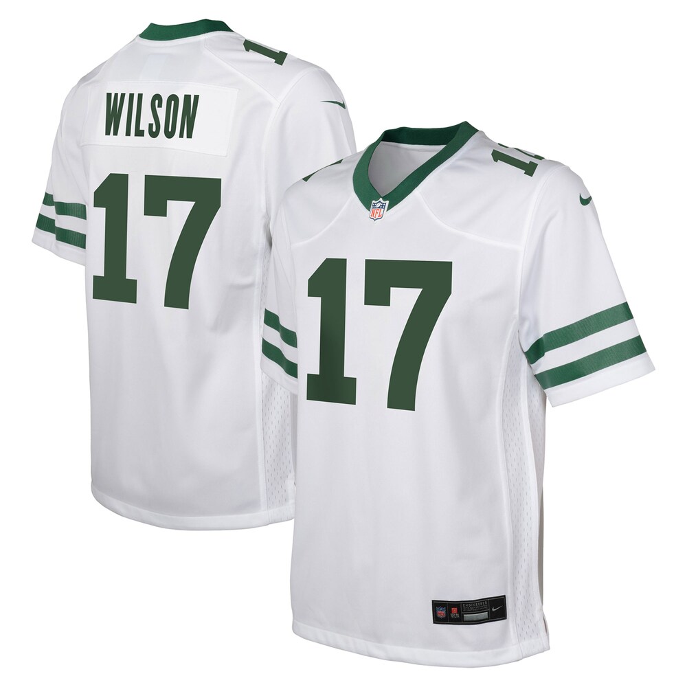 Garrett Wilson New York Jets Youth Game Jersey | Legacy White