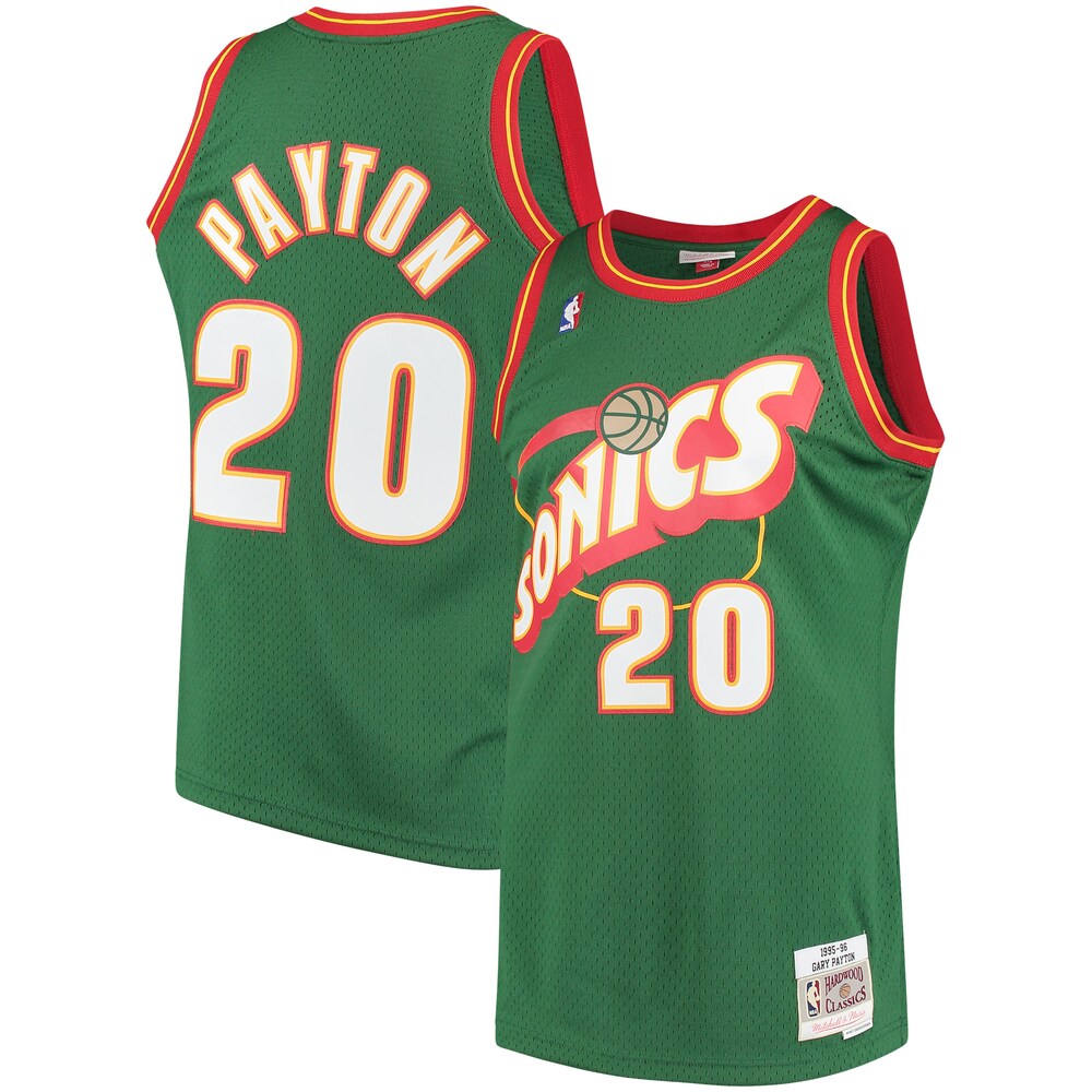 Gary Payton Seattle SuperSonics Mitchell x Ness Hardwood Classics Swingman Jersey | Green