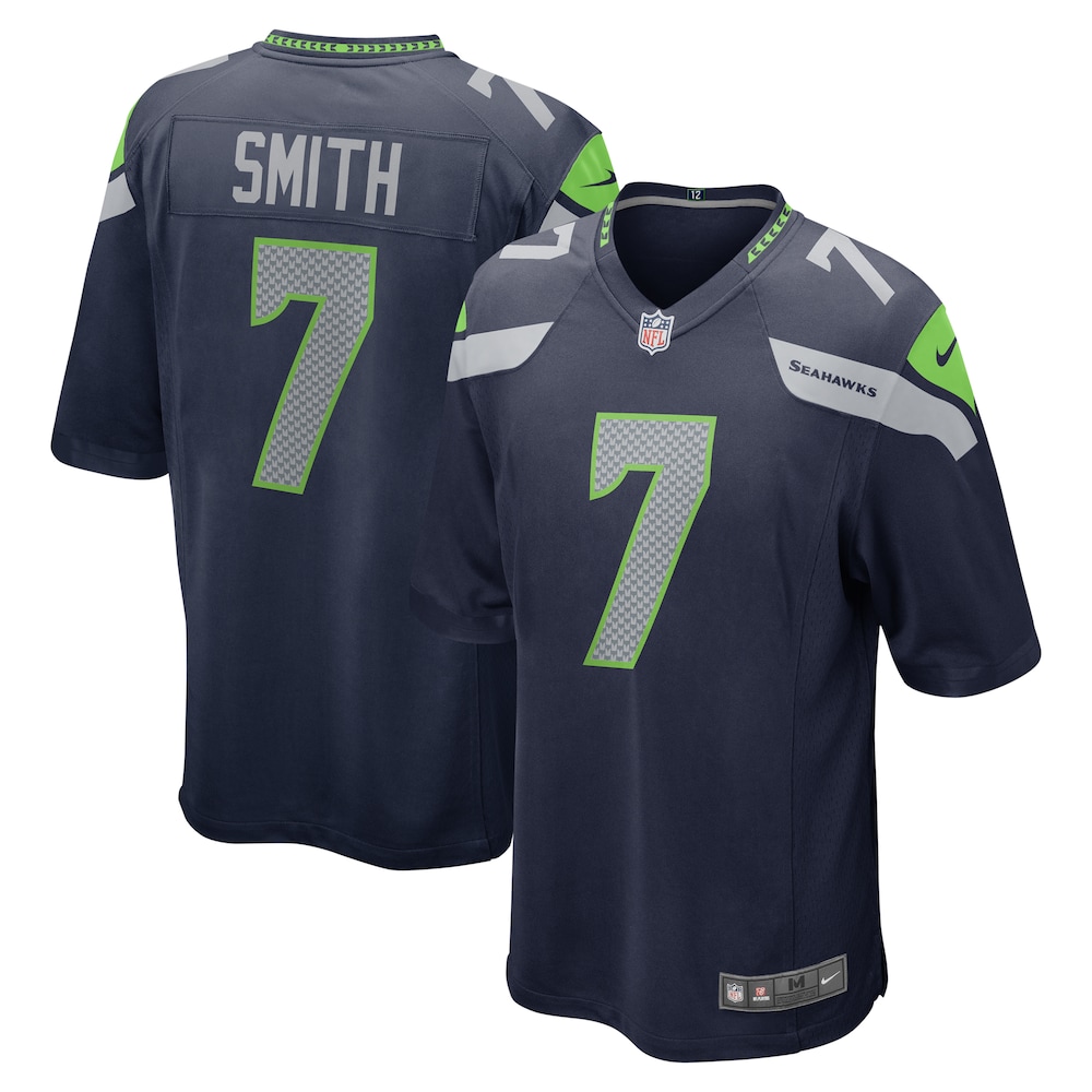 Geno Smith Seattle Seahawks Game Jersey | College Navy