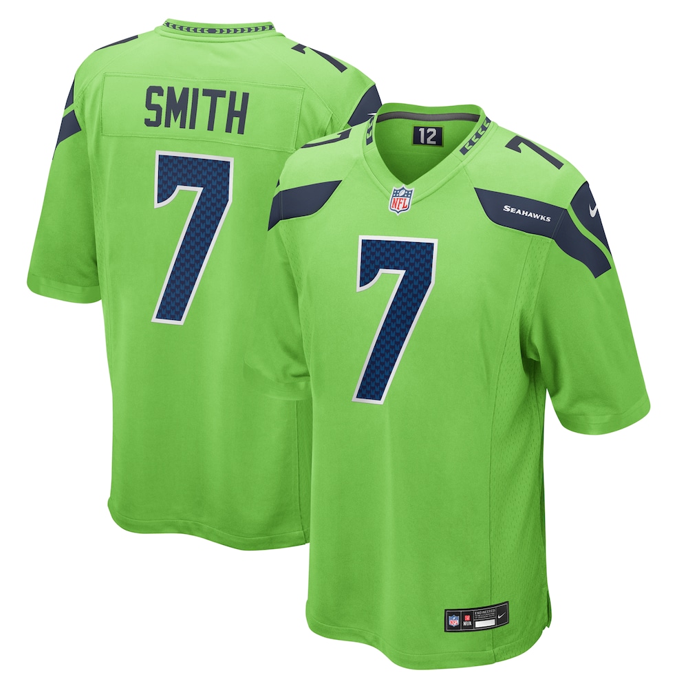 Geno Smith Seattle Seahawks  Game Jersey | Neon Green