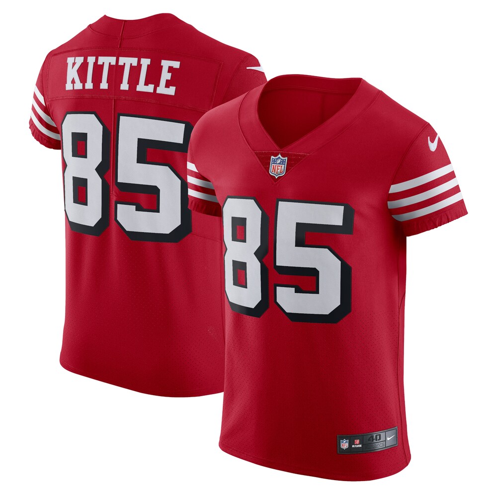 George Kittle San Francisco 49ers Alternate Vapor Elite Jersey - Scarlet