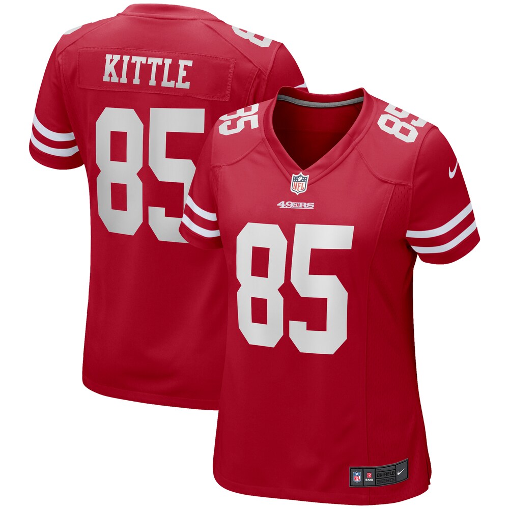 George Kittle San Francisco 49ers Nike Women's Game Jersey - Scarlet
