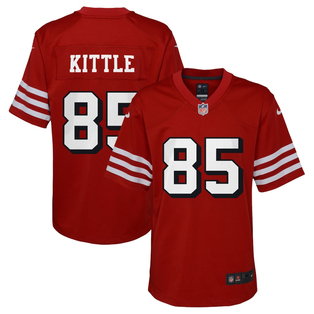 George Kittle San Francisco 49ers Youth Game Jersey - Scarlet