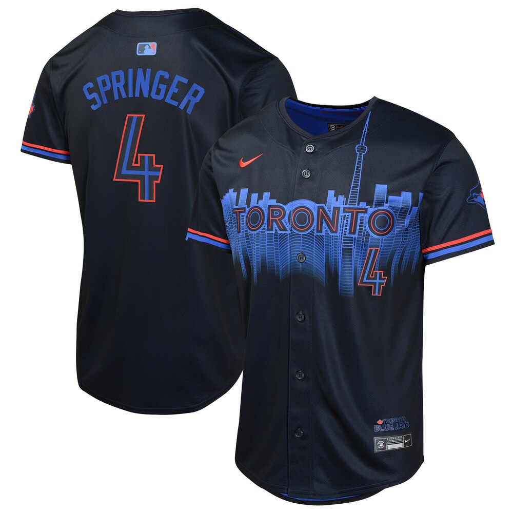 George Springer Toronto Blue Jays Youth 2024 City Connect Limited Player Jersey - Navy