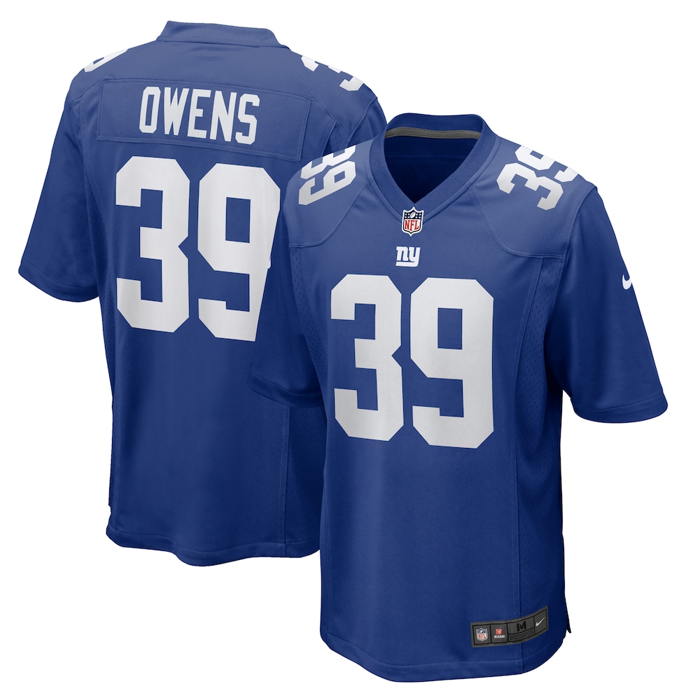 Gervarrius Owens New York Giants Team Game Jersey |  Royal