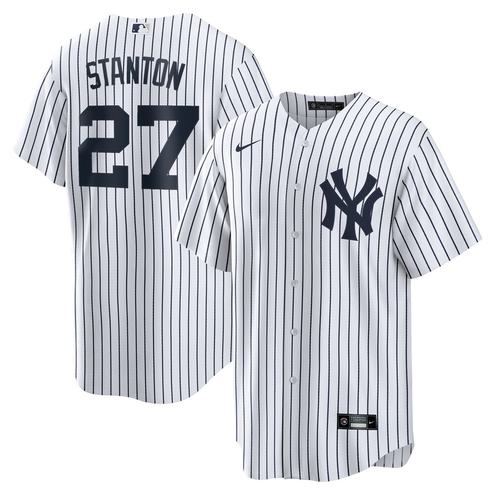 Giancarlo Stanton New York Yankees Home Replica Player Name Jersey | White