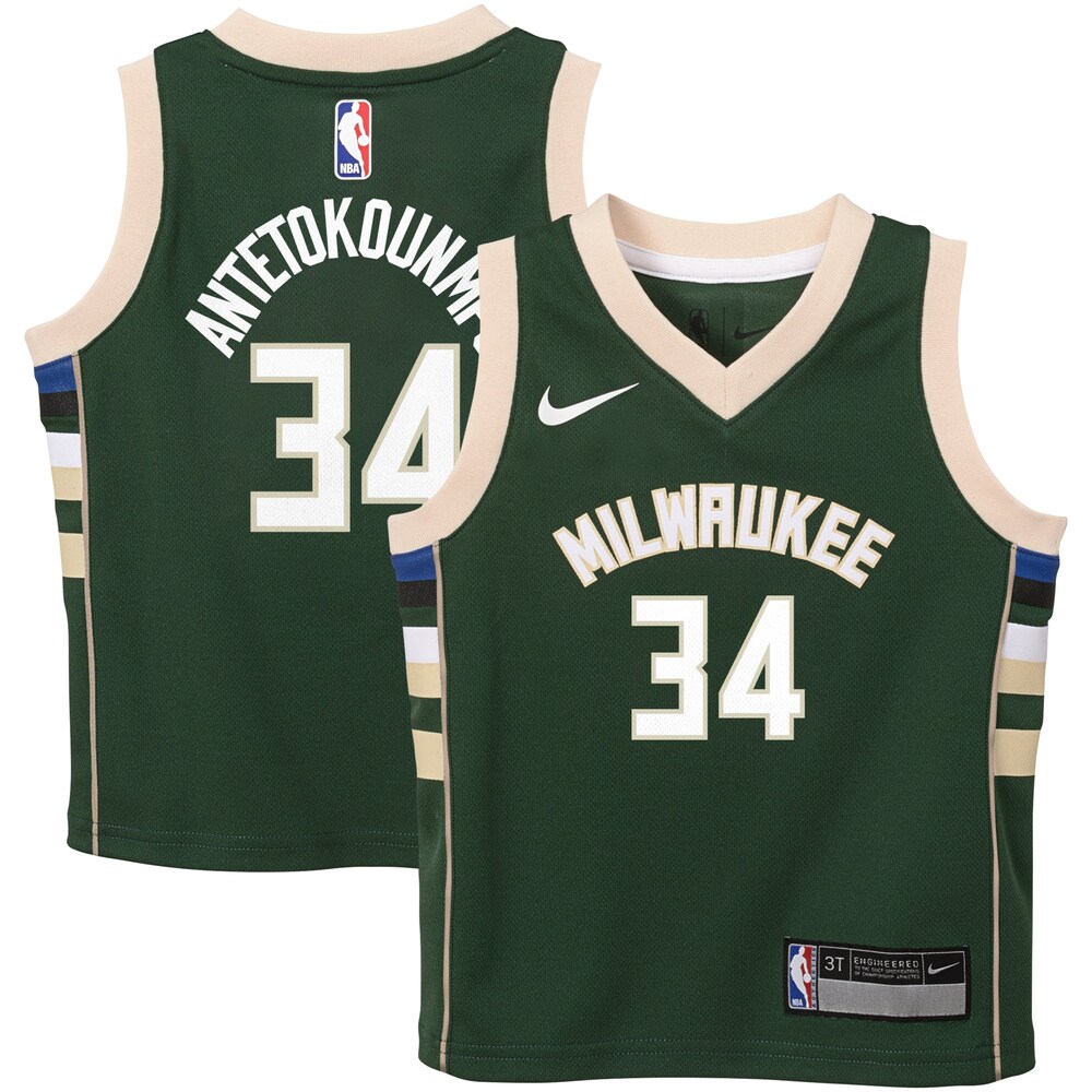 Giannis Antetokounmpo Milwaukee Bucks Nike Toddler Swingman Player Jersey - Icon Edition - Green
