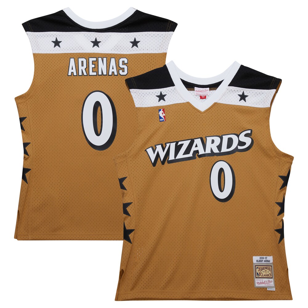 Gilbert Arenas Washington Wizards Mitchell & Ness 2006/07 Hardwood Classics Swingman Jersey - Gold