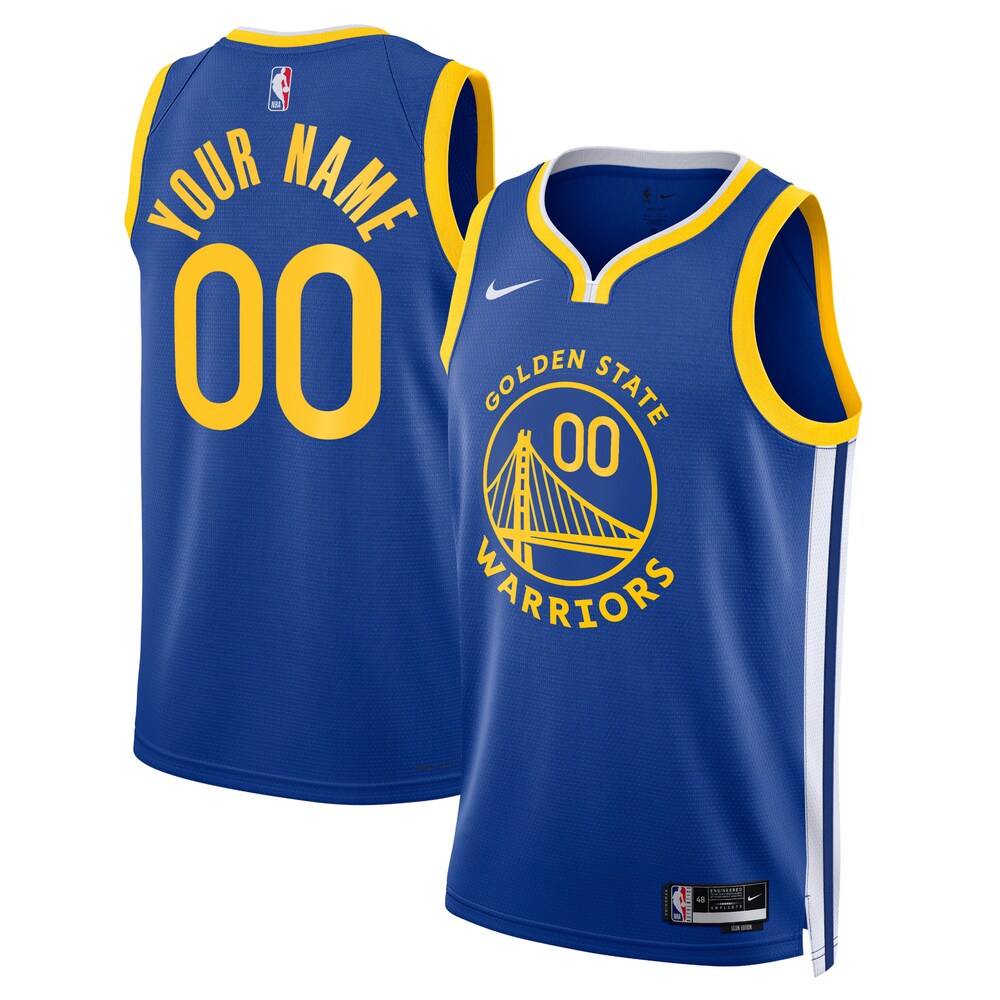 Golden State Warriors Unisex Swingman Custom Jersey Royal | Icon Edition