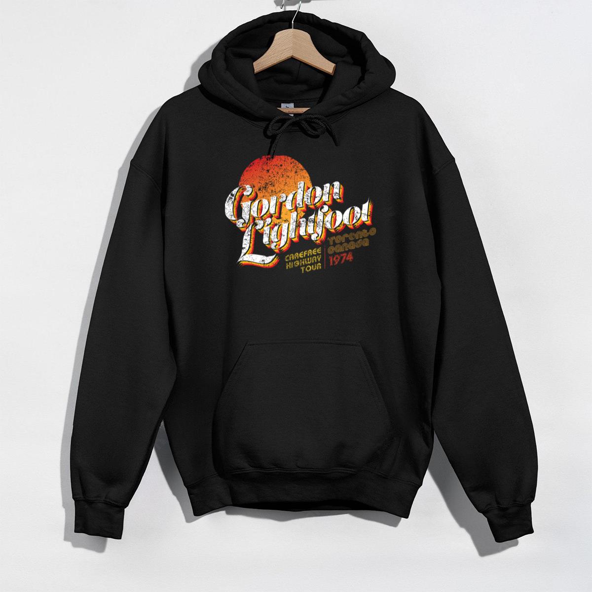 Gordon Lightfoot Carefree Highway Tour 1974 Toronto Canada Vintage Graphic Tee