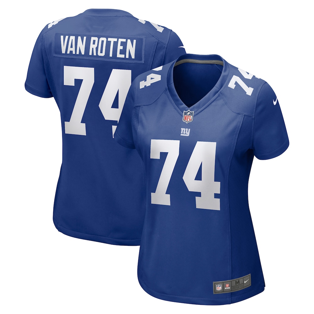 Greg Van Roten New York Giants Women's Team Game Jersey |  Royal