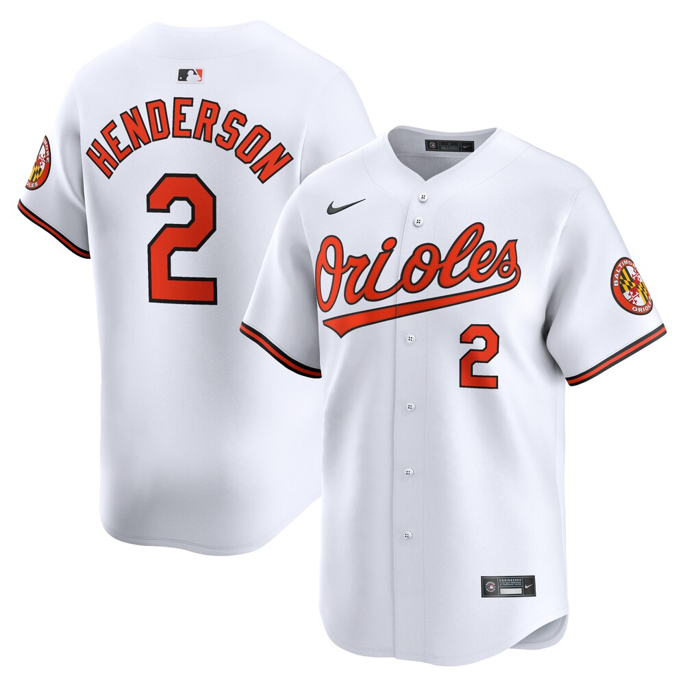 Gunnar Henderson Baltimore Orioles Home Limited Player Jersey - White