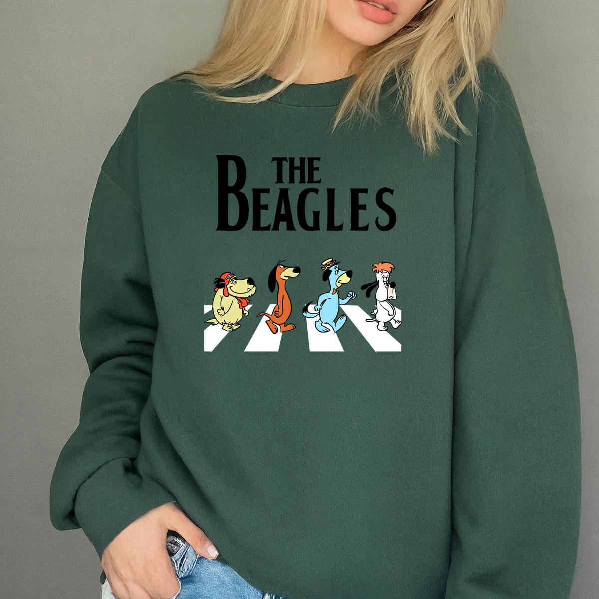 Hanna-Barbera Dogs Abbey Road Cartoon Graphic T-Shirt