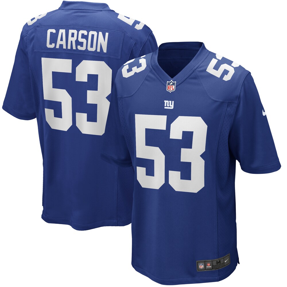 Harry Carson New York Giants Game Retired Player Jersey | Royal