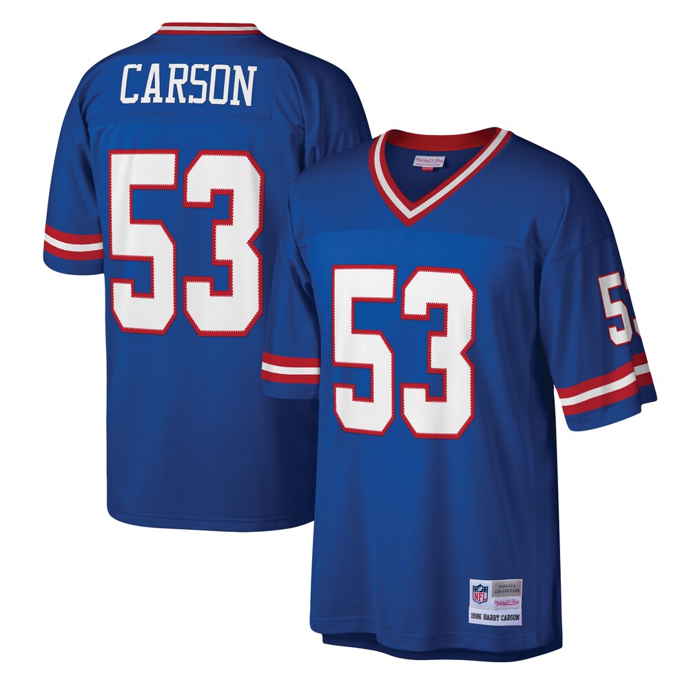 Harry Carson New York Giants Mitchell x Ness Legacy Replica Jersey | Royal