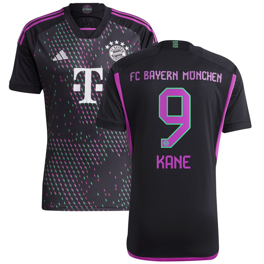 Harry Kane Bayern Munich 2023/24 Away Replica Player Jersey - Black ...