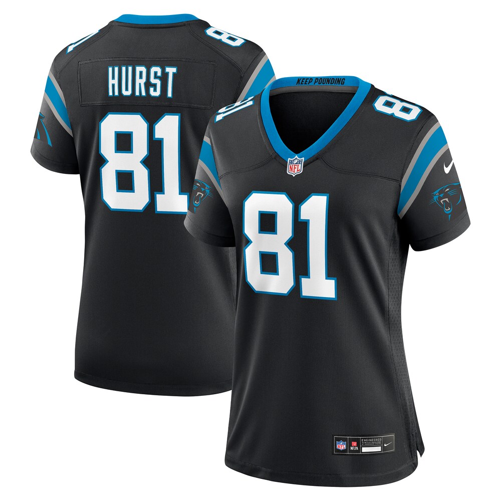 Hayden Hurst Carolina Panthers Women's Game Player Jersey | Black