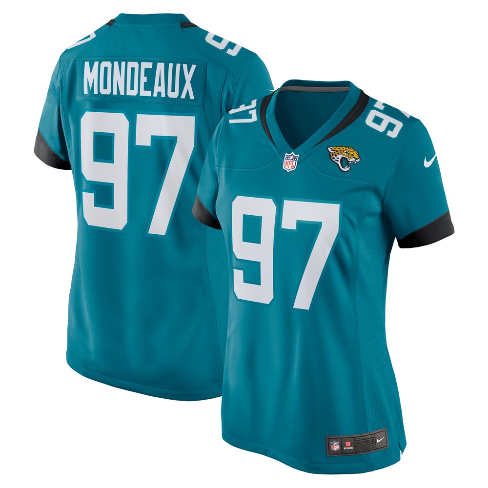 Henry Mondeaux Jacksonville Jaguars Women's  Game Jersey |  Teal