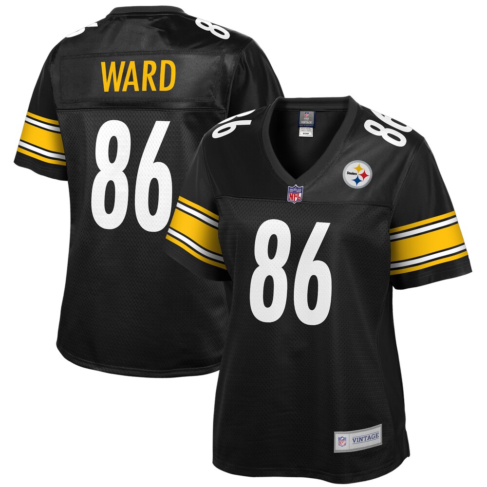Hines Ward Pittsburgh Steelers NFL Pro Line Women's Retired Player Replica Jersey - Black
