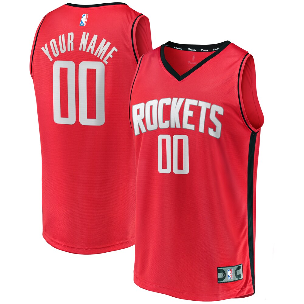 Houston Rockets Fanatics Branded Youth Fast Break Custom Replica Jersey - Icon EditionÂ â€“ Red