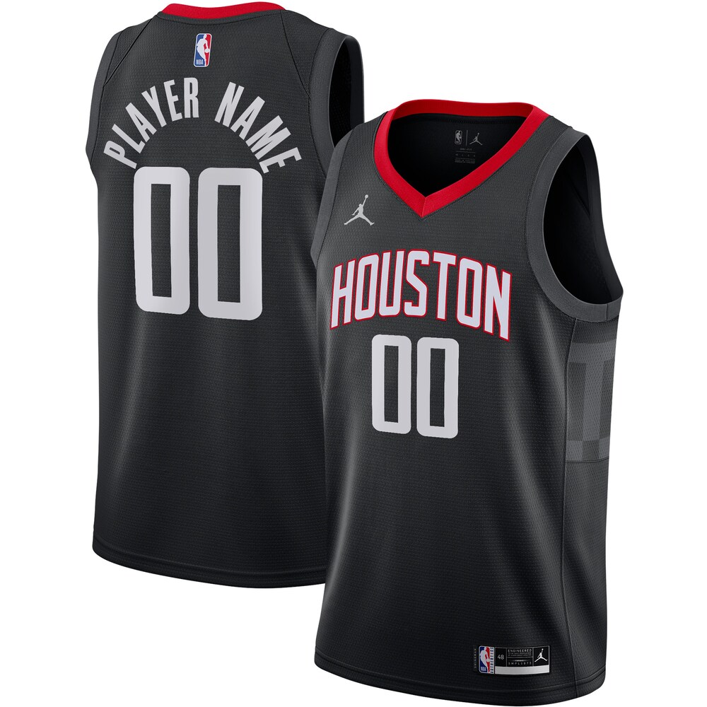 Houston Rockets Jordan Brand Swingman Custom Jersey | Statement Edition | Black