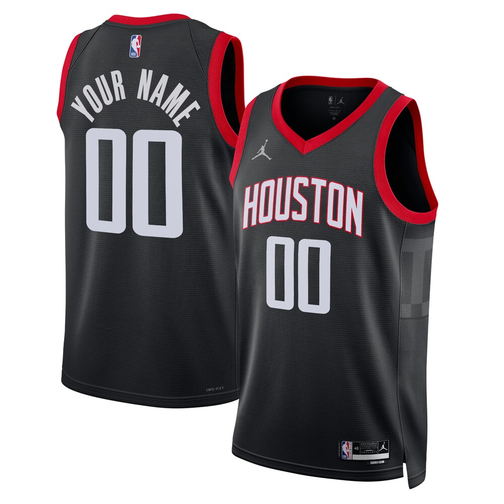 Houston Rockets Jordan Brand Unisex 2022/23 Swingman Custom Jersey | Statement Edition | Black