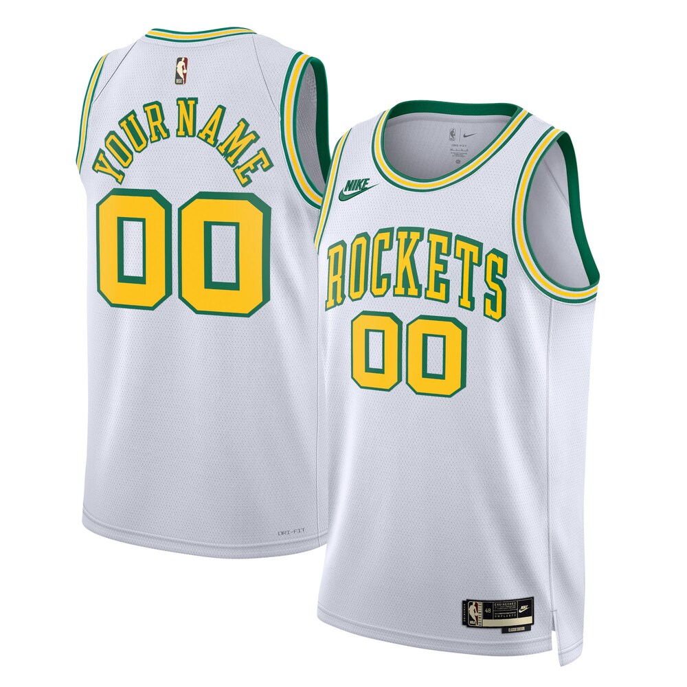 Houston Rockets Unisex 2022/23 Custom Swingman Jersey - Classic Edition - White