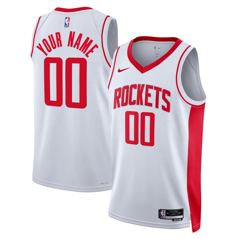 Houston Rockets Unisex Swingman Custom Jersey White | Association Edition