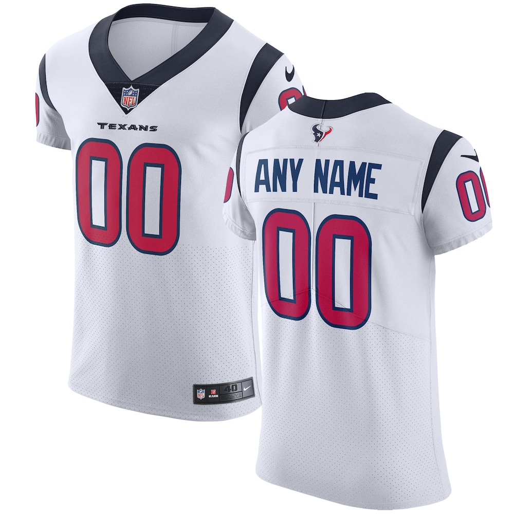 Houston Texans Vapor Untouchable Custom Elite Jersey | White