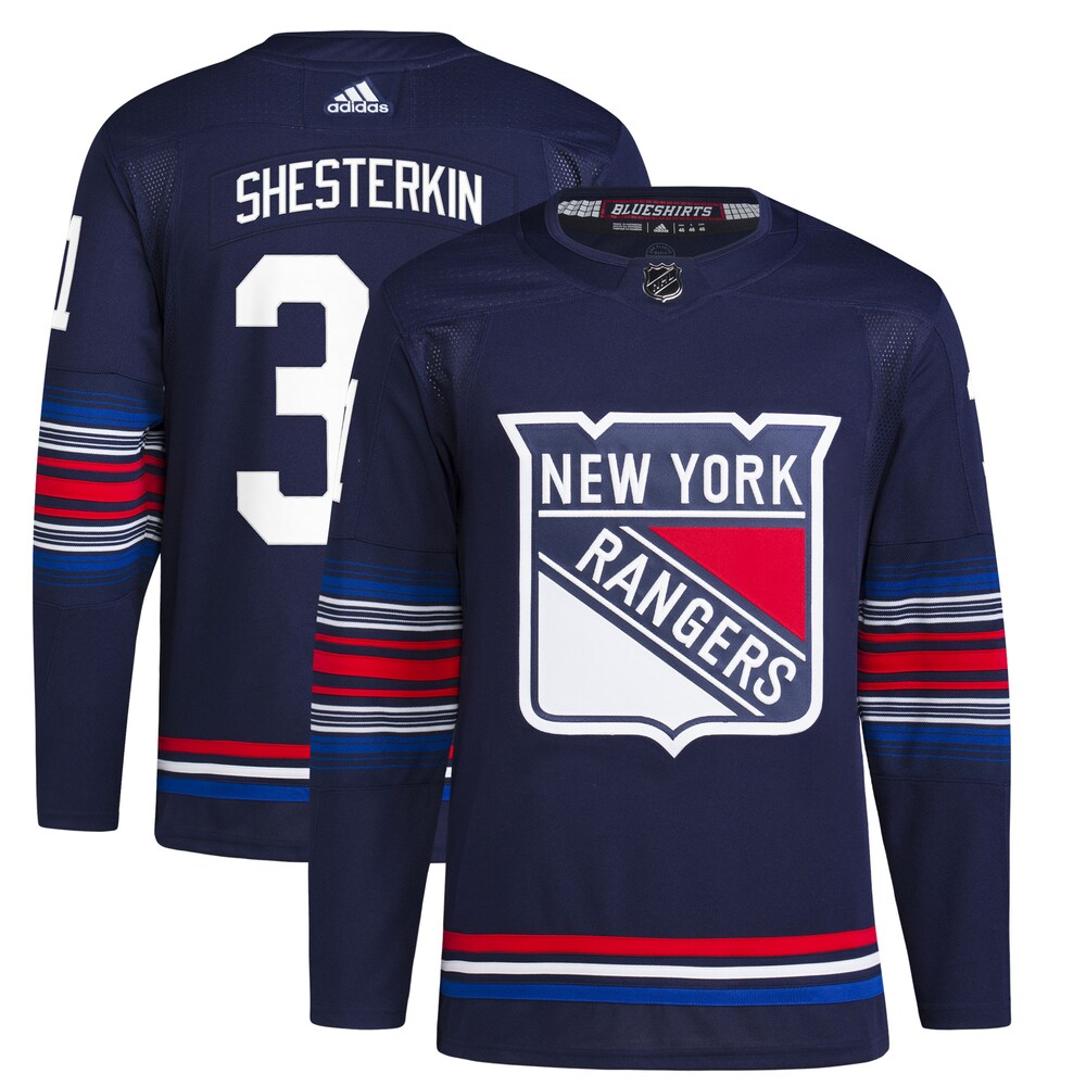 Igor Shesterkin New York Rangers adidas Alternate Authentic Primegreen Player Jersey - Navy