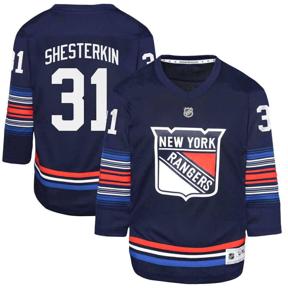 Igor Shesterkin New York Rangers Youth Alternate Replica Player Jersey - Navy