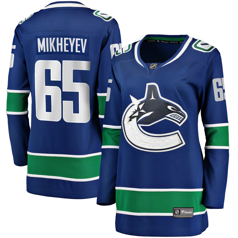 Ilya Mikheyev Vancouver Canucks Fanatics Branded Women's Home Breakaway Player Jersey - Blue