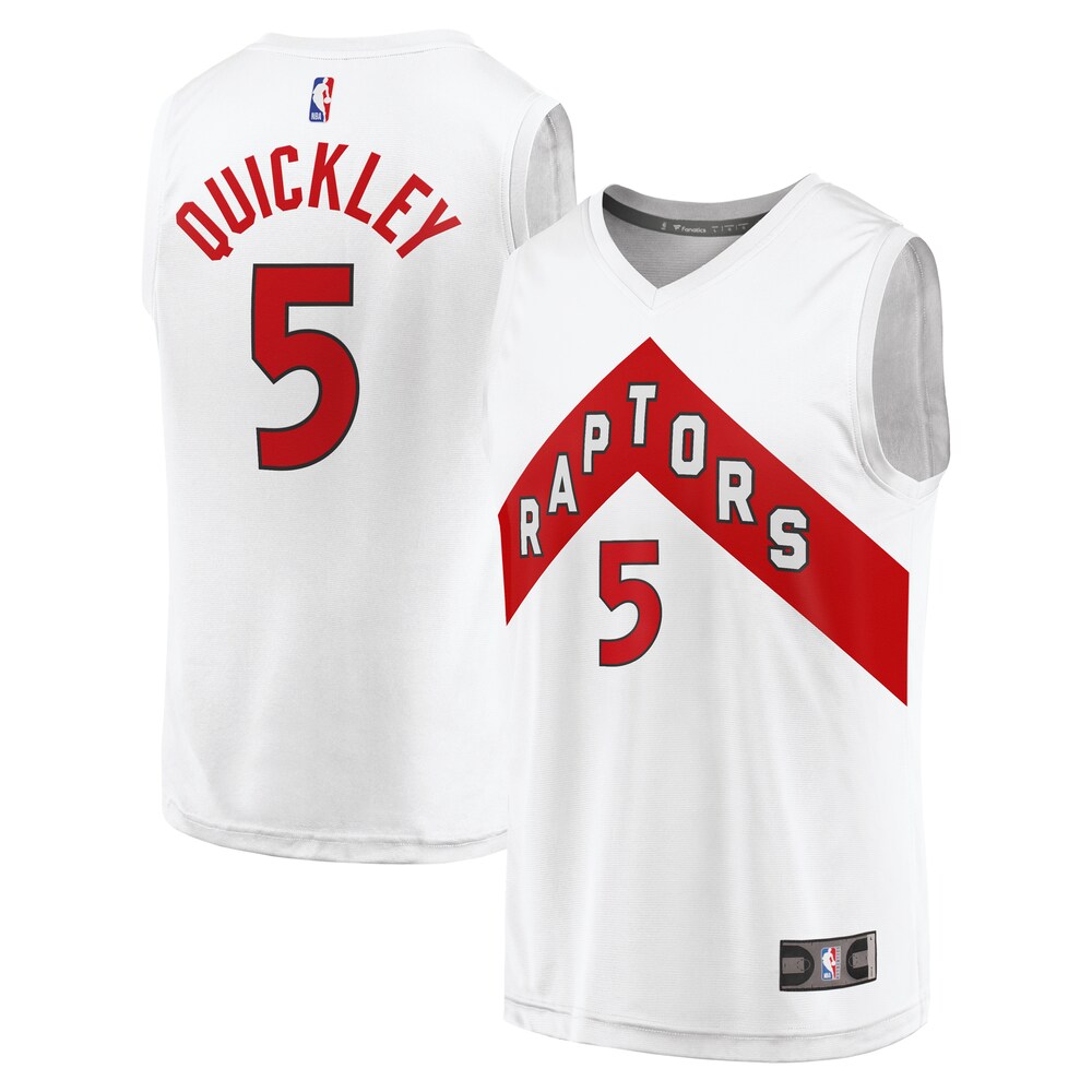 Immanuel Quickley Toronto Raptors Fanatics Branded Youth Fast Break Player Jersey - Association Edition - White