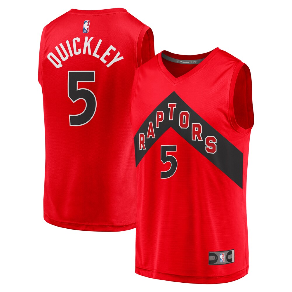 Immanuel Quickley Toronto Raptors Fanatics Branded Youth Fast Break Player Jersey - Icon Edition - Red