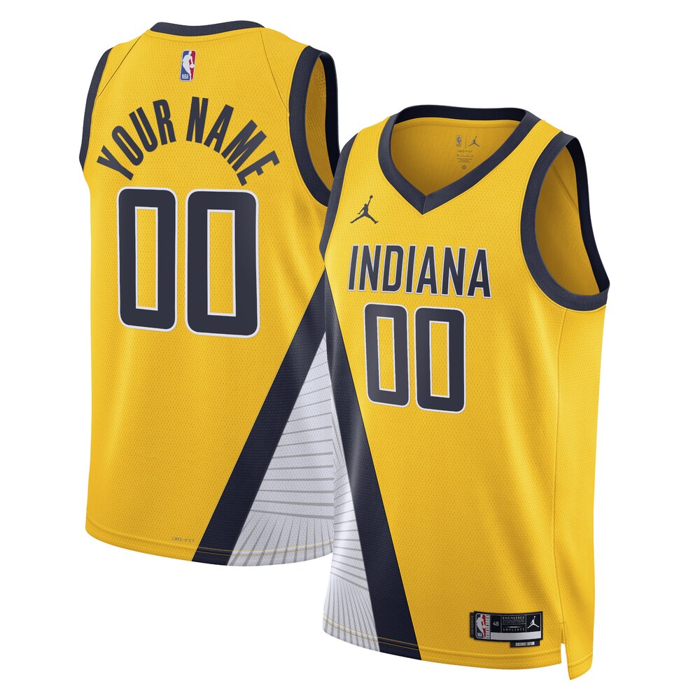 Indiana Pacers Jordan Brand Unisex 2022/23 Swingman Custom Jersey | Statement Edition | Yellow