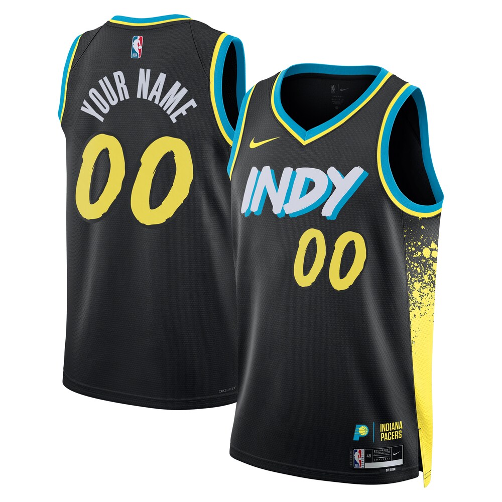 Indiana Pacers Unisex 2023/24 Custom Swingman Jersey | Black | City Edition