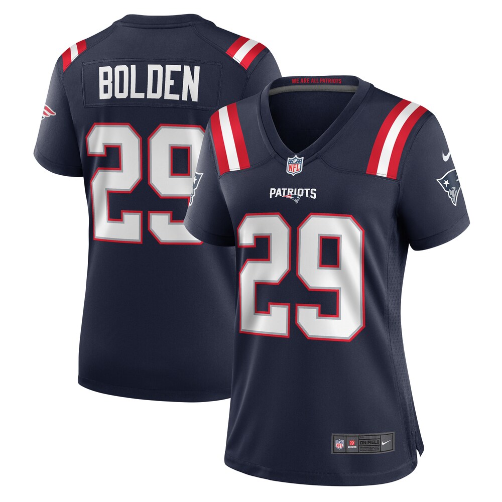 Isaiah Bolden New England Patriots Women's Team Game Jersey -  Navy