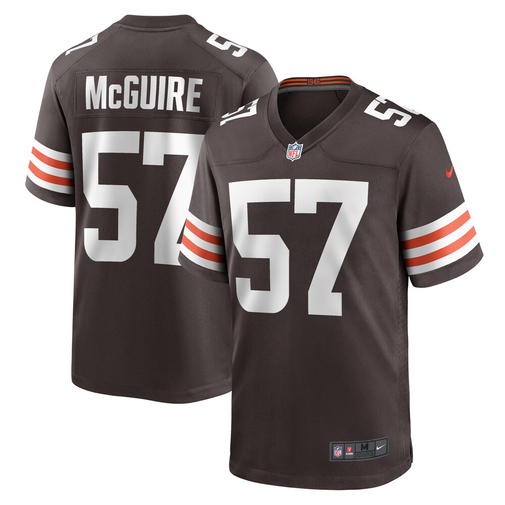 Isaiah McGuire Cleveland Browns Team Game Jersey -  Brown